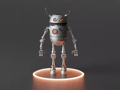 Robot V29 Low-poly 3D model