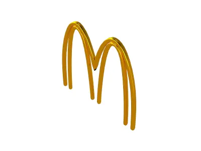 Ecobranding Mcdonald Logo v2 002 Free low-poly 3D model