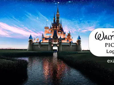 Walt Disney Castle 2009  Animation 3D model