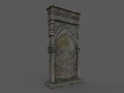 Tombstone Bloodborne Style  Low-poly 3D model