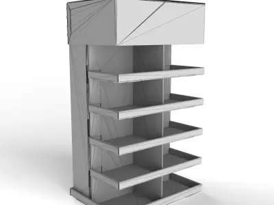 Point of Sale Cardboard Display Stand Texture