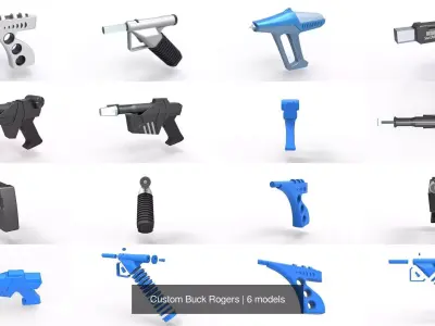 Custom Buck Rogers 3D Model Pack