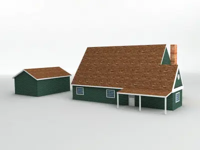 House 11 Low-poly 3D model