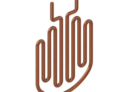 Rusty Heating Element Coil 3D model