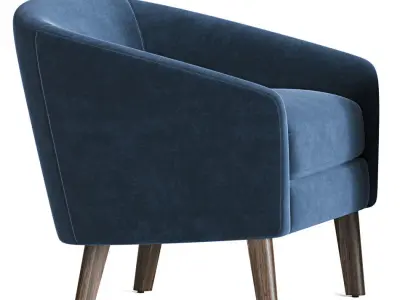 Jonah Armchair Westelm 3D model