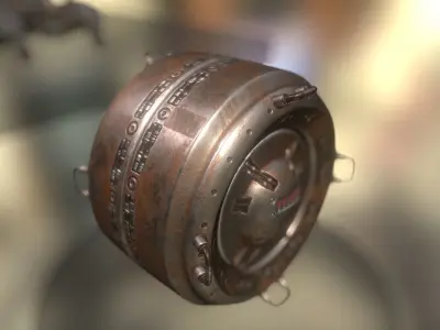 AI Control Module Collection Low-poly 3D model