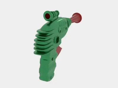 Post Space Raygun 3D model