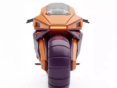 Futuristic Sci Fi Motorcycle Low-poly 3D model