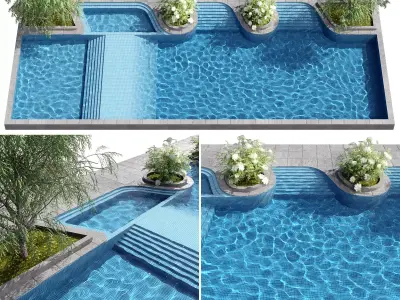 SWIMMING POOL NO121 A 3D model