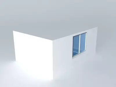 ceiling 3 cube with window Free 3D model