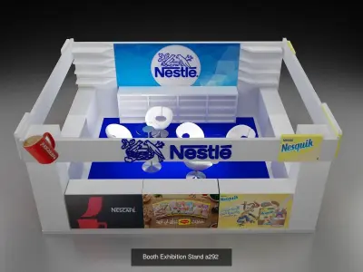 Booth Exhibition Stand G28 3D Model Pack