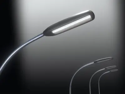 Street Light 11 -Pole 1- Version 2 Low-poly 3D model