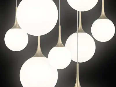81309x Globo Lightstar Chandelier 3D model