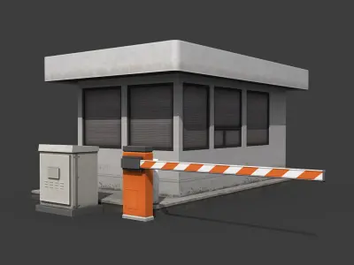 Industrial Buildings Pack Low-poly 3D model