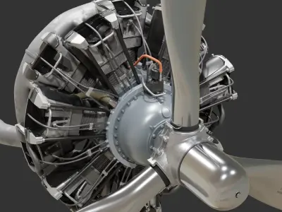  Preserved and Worn Vintage Radial Engines 