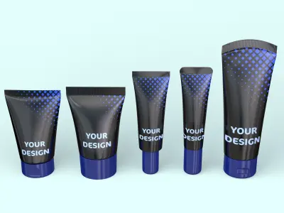 Cosmetic Tubes 3D model