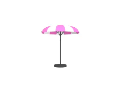 Garden Umbrella v1 007 Low-poly 3D model