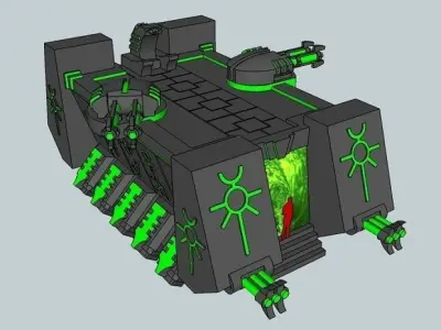 6mm DeathBot War-Barge 3D print model