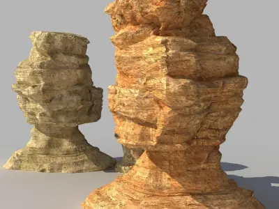 Desert Rock 3D model