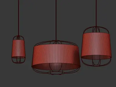 Lanterna Pendant Light Set Petitefriture 3D model