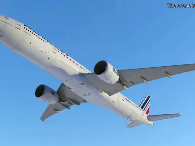  Air France Boeing 777-300ER Rigged for Maya 