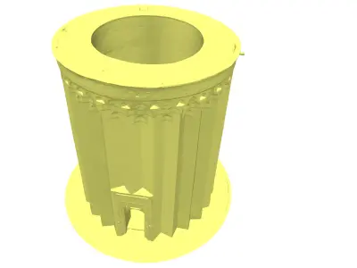 LOW-POLY HIGH-RESOLUTION HISTORICAL TOWER Low-poly 3D model