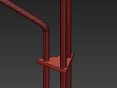 Skew Floor Lamp II 3D model