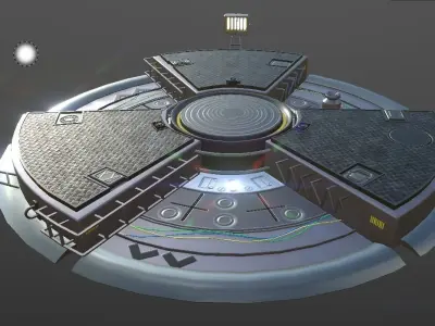 SCI FI PLATFORM 1 3D model