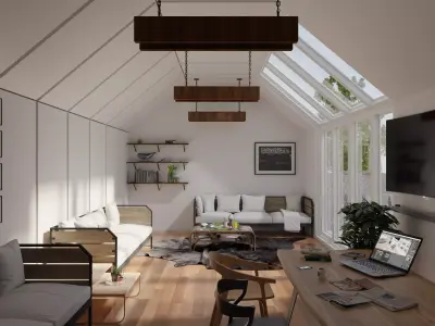 Interior Design Architectural scene 3D model