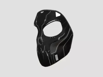 Scifi Skull Mask A10 - Fantasy Character Design Low-poly 3D model