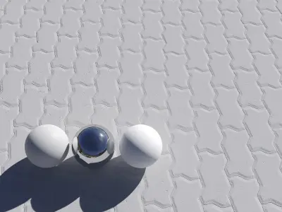 Red Tiles Floor Scan  3D model