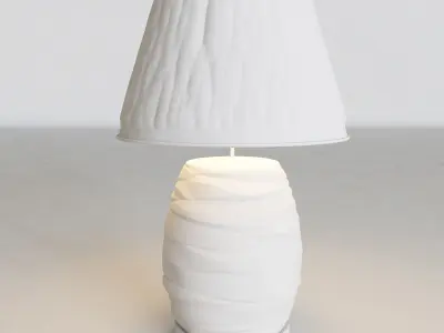 Wave glass Table lamp 3D model
