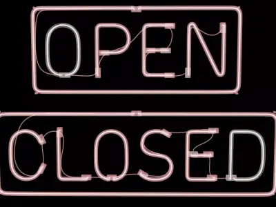 Open and Close Sign 3D model