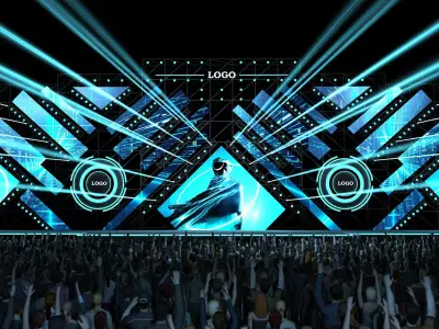 Concert stage 03 design 3D model