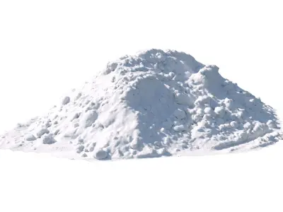 Big Pile of snow 3 2021 Low-poly 3D model