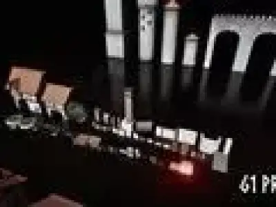 Modular Medieval Houses Low-poly 3D model