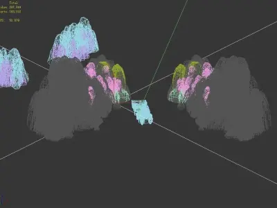 Mountain - Rock - Stone 64 3D model