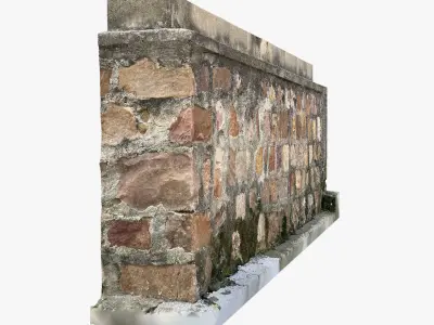 A stone wall 3d scan 3D model
