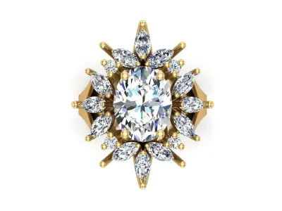 Jewelry ring 135 3D print model