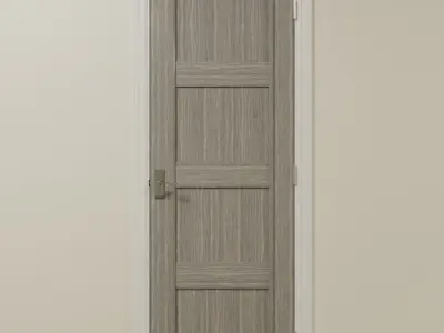 Contemporary Interior Door Set Low-poly 3D model
