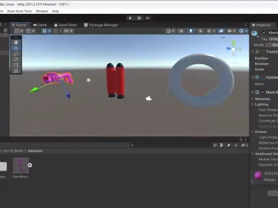 Sci-Fi Items Low-poly 3D model
