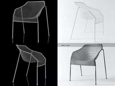 Heaven Stacking Armchair 486 3D model