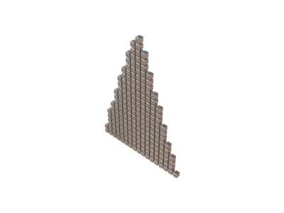 Arrow Cube Style v1 011 Low-poly 3D model