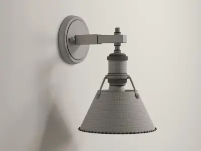 Shades of Light Truncated Cone Shade Sconce 3D model
