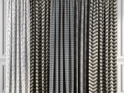 Curtain Set 65 3D model