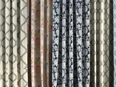 Curtain Set 51 3D model
