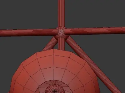 Unique Snow Crystal Illuminated Sculpture 3D model