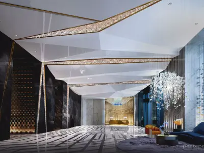 Hotel lobby 3d model  3D model