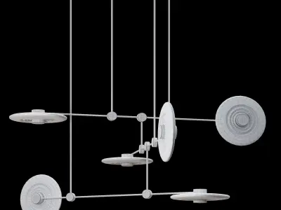 Radiant Mobile Chandelier 3D model
