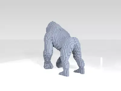 Gorilla Voxel 3D model